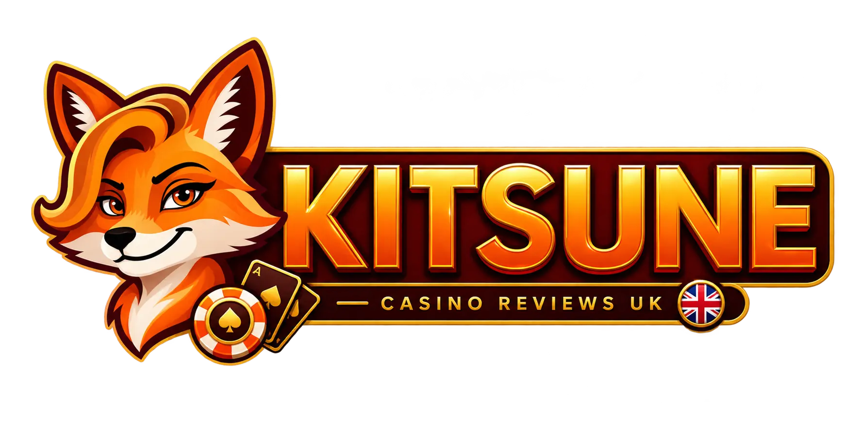 Kitsune fox casino logo for the UK review site